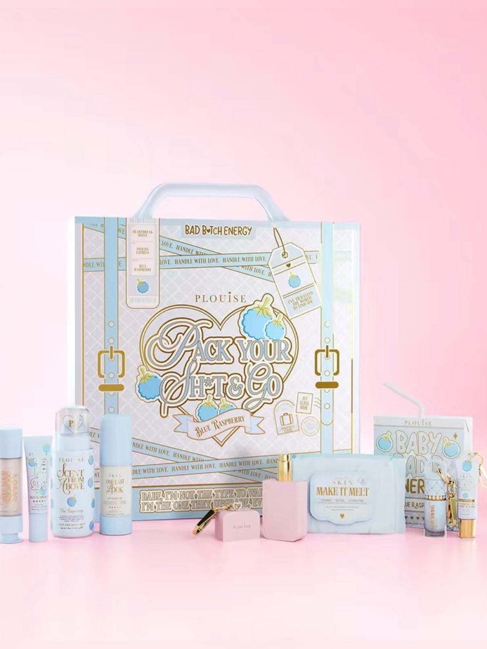 Blue Raspberry Beauty Box - Assorted Skincare & Makeup Kit - Picture 3 of 5